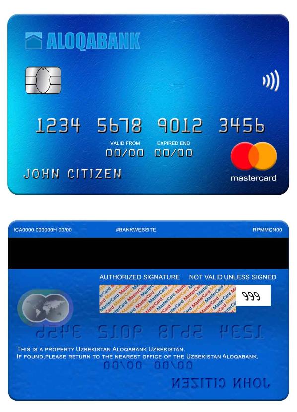 Uzbekistan Aloqabank mastercard